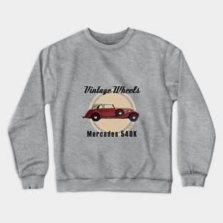 Vintage Wheels - Mercedes 540K Crewneck Sweatshirt